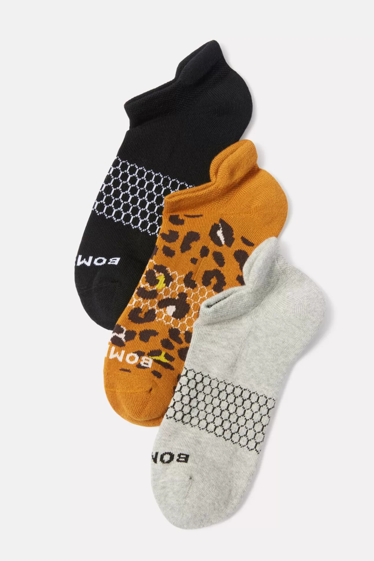 3 Pack Ankle Socks With Leopard^BOMBAS Best