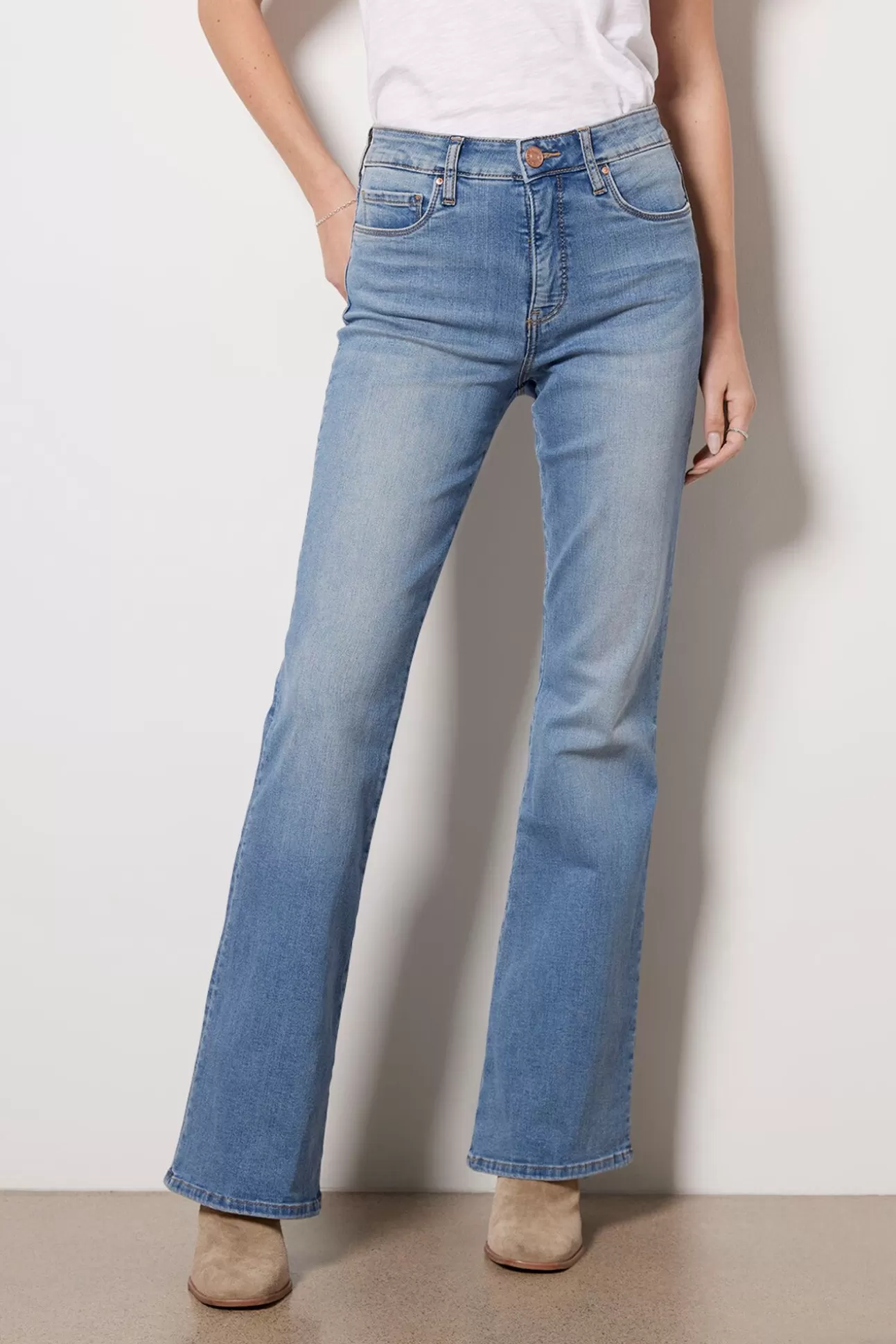 Ana High Rise Fab Ab Flare Jean^KUT FROM THE KLOTH Best Sale