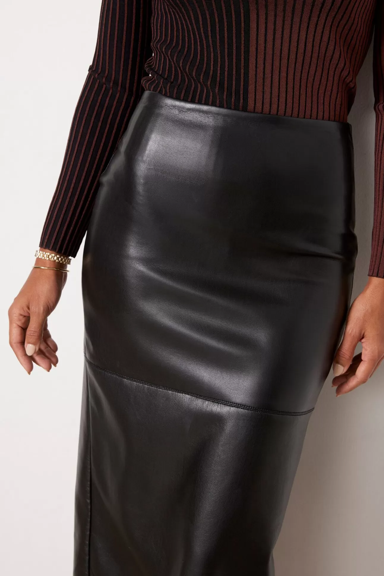 Better Than Leather Midi Skirt^GOOD AMERICAN Cheap