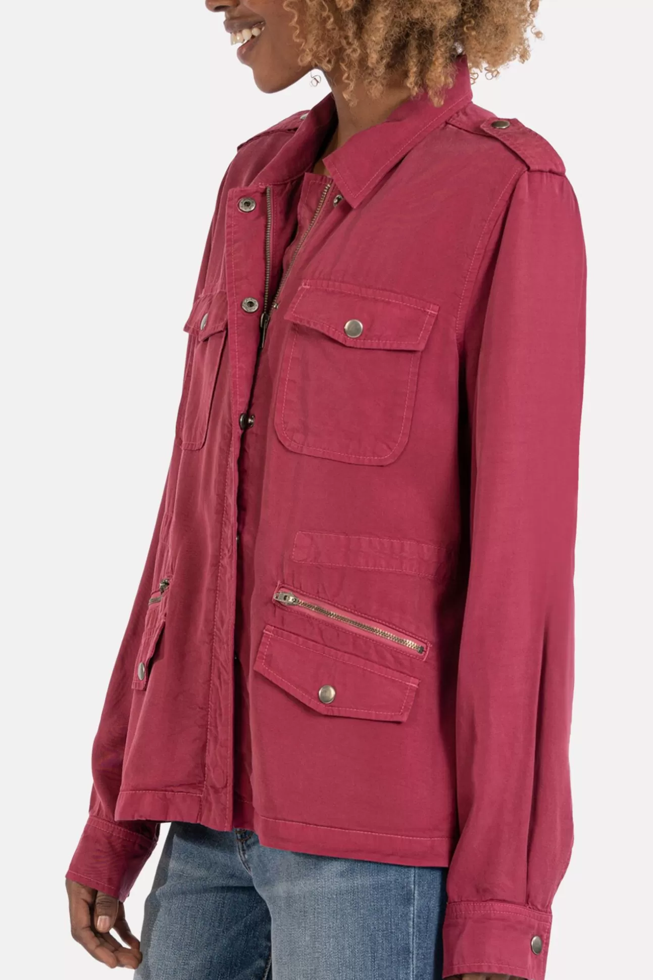 Brinley Waist Tie Utility Jacket^KUT FROM THE KLOTH Shop