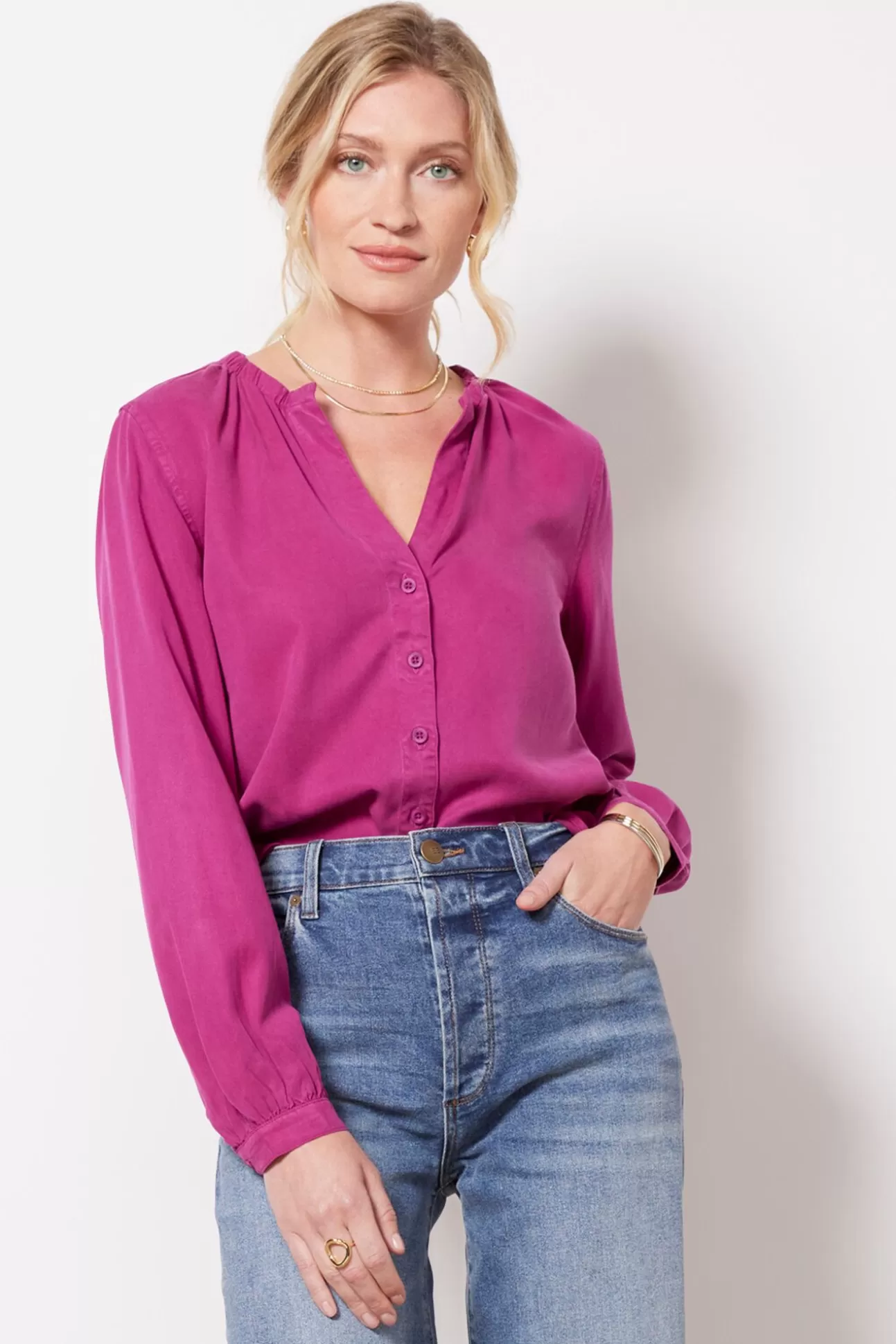 Button Front Blouse^CLOTH AND STONE Flash Sale