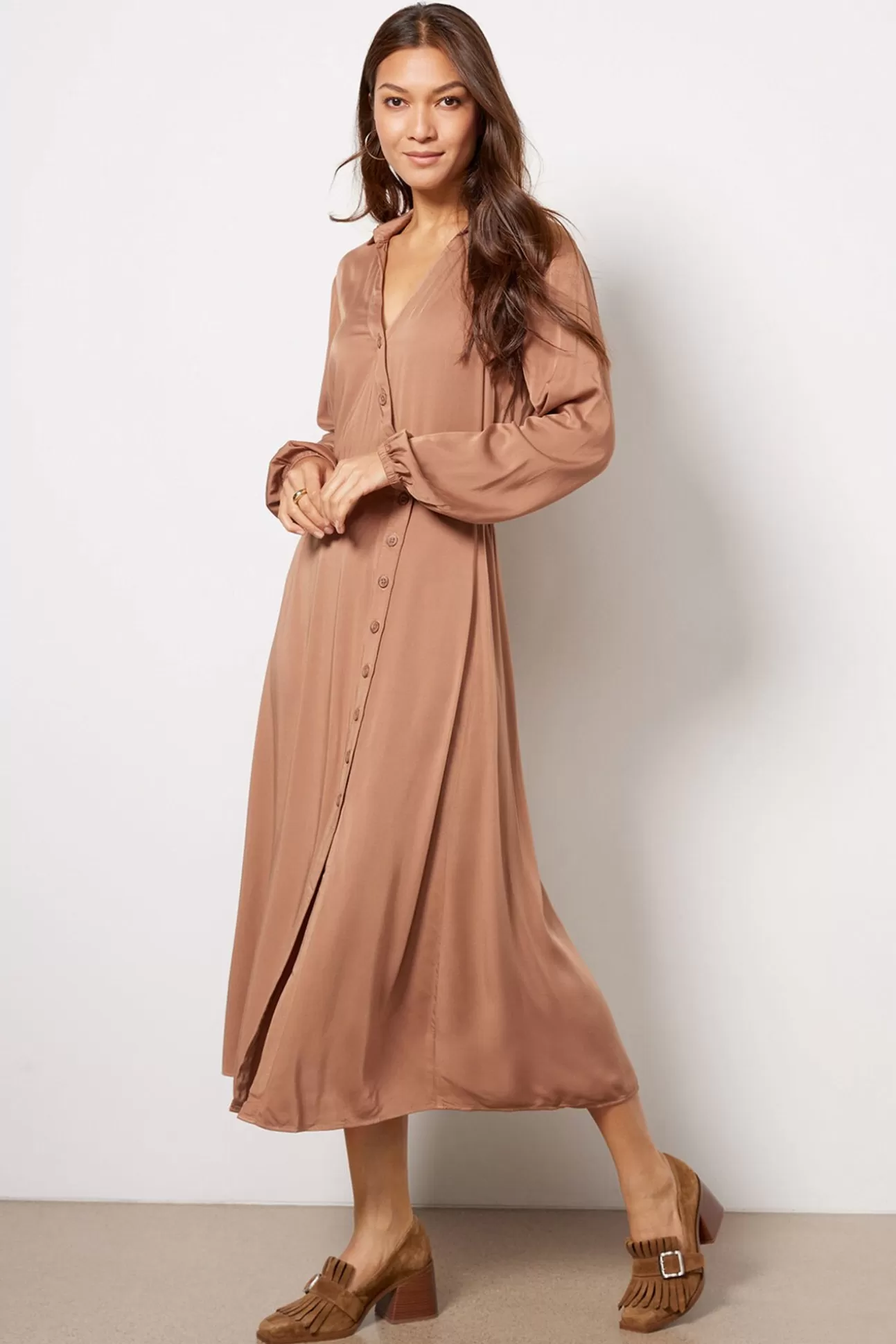 Button Wrap Midi Dress^CLOTH AND STONE Online