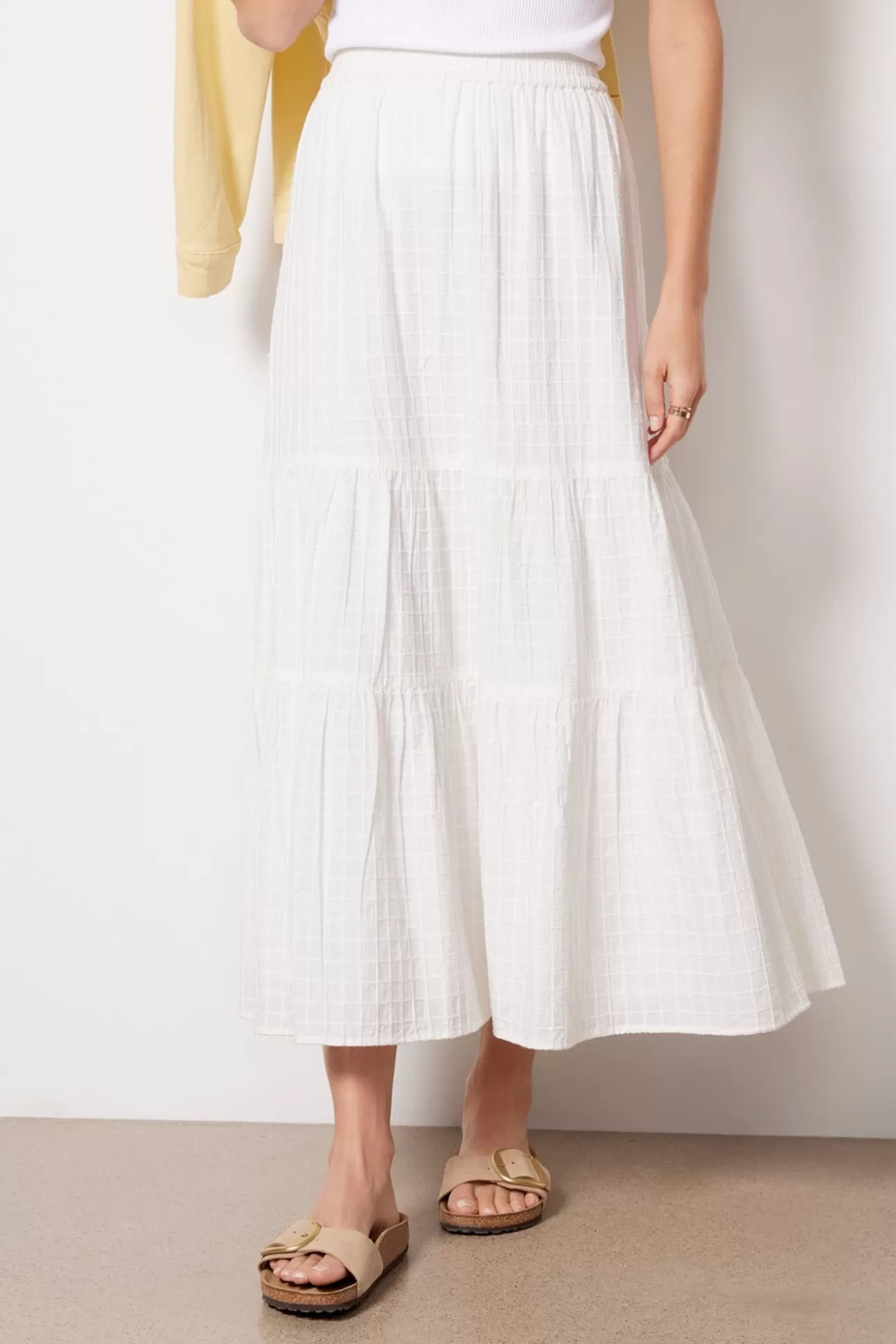 Cala Windowpane Skirt^FAHERTY Online