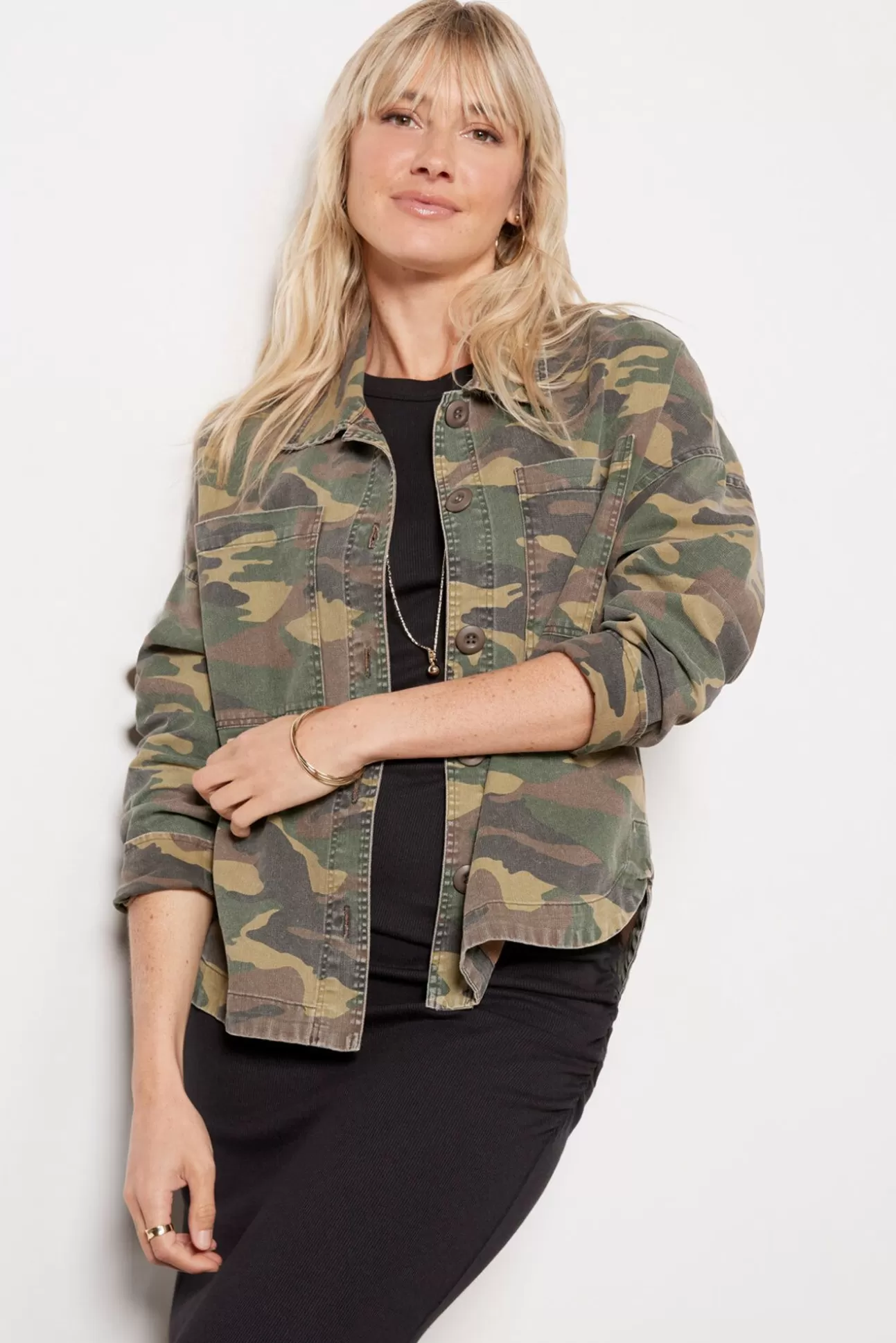 Camo Shacket^SUNDRY Hot