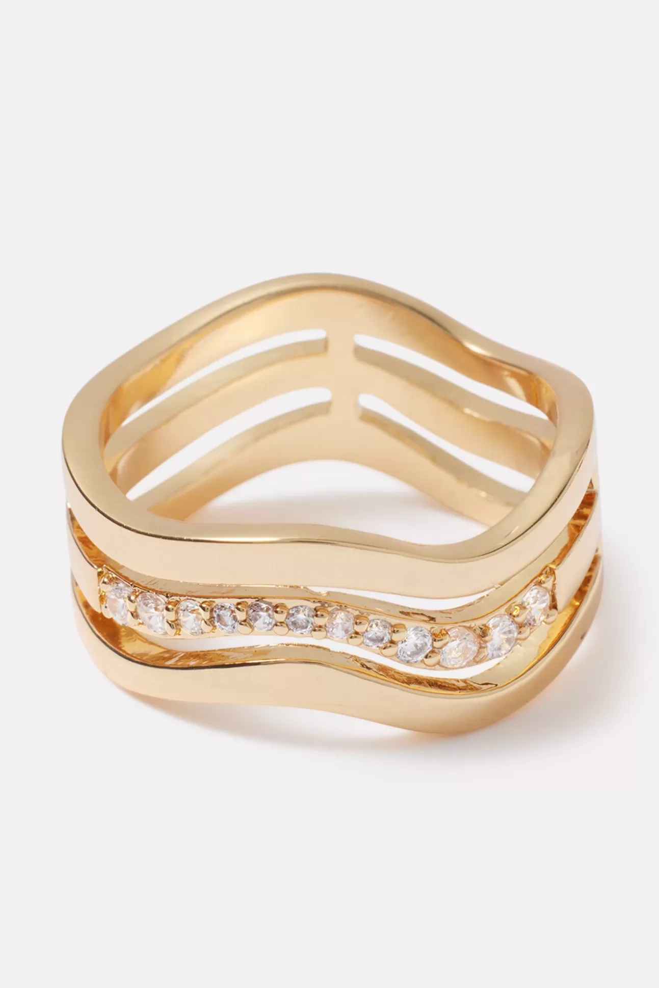 Carolina Wavy Sparkle Ring^EVEREVE Discount