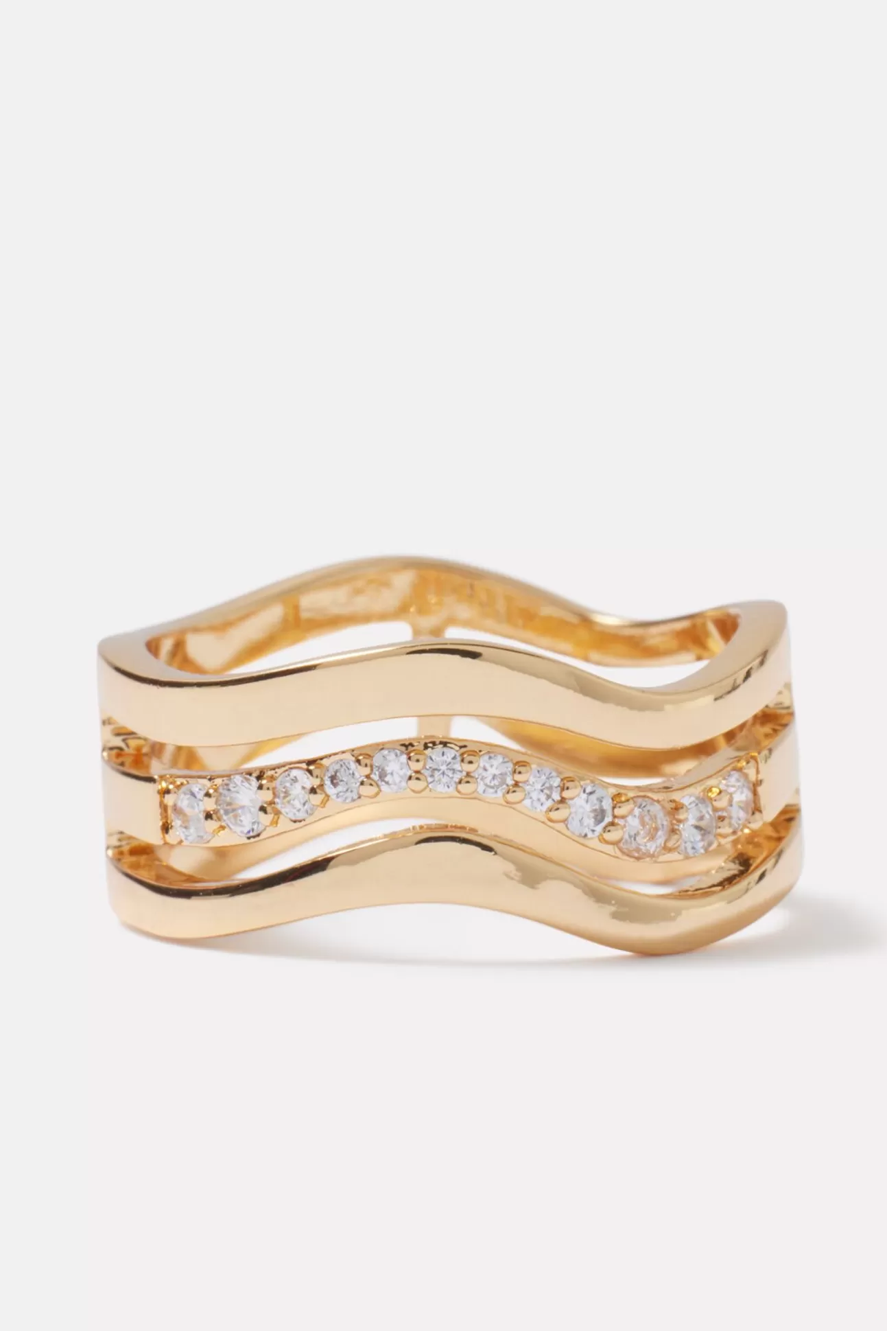 Carolina Wavy Sparkle Ring^EVEREVE Discount