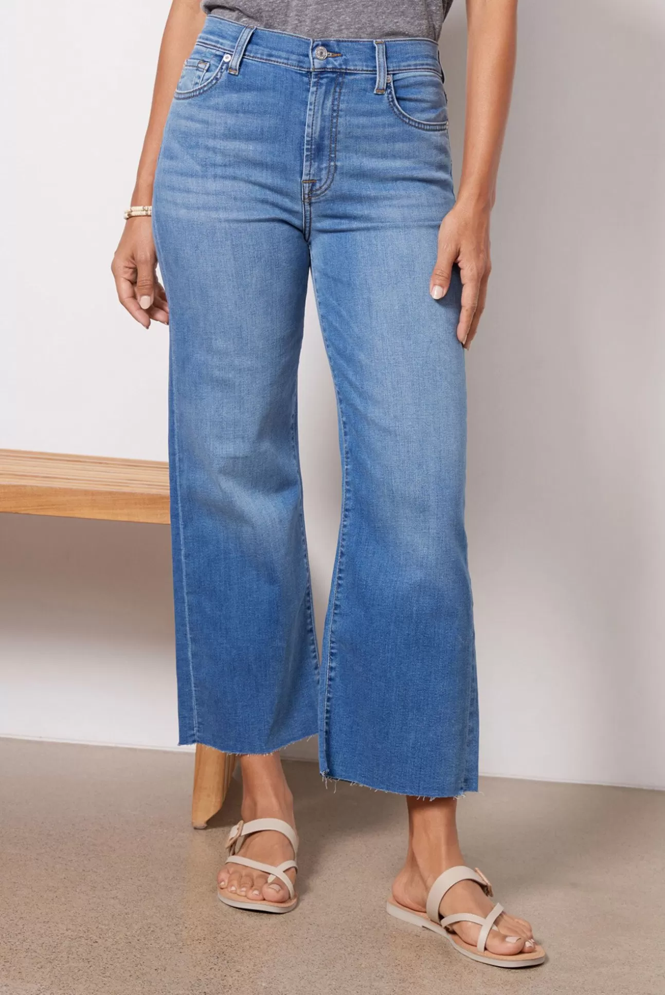 Cropped Alexa Jean^7 FOR ALL MANKIND Hot