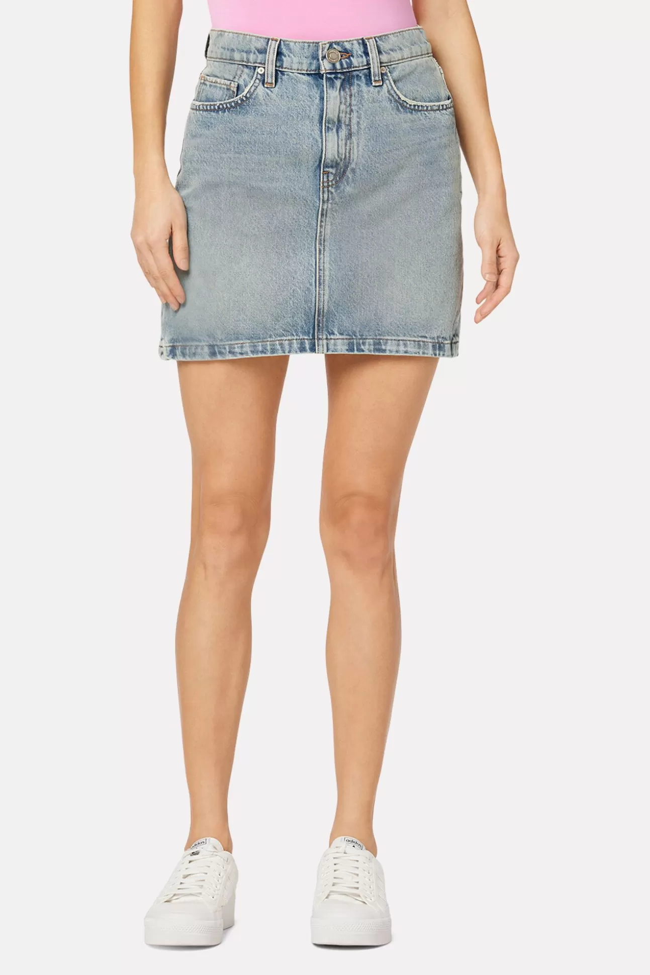 Curved Hem Mini Skirt^HUDSON Online