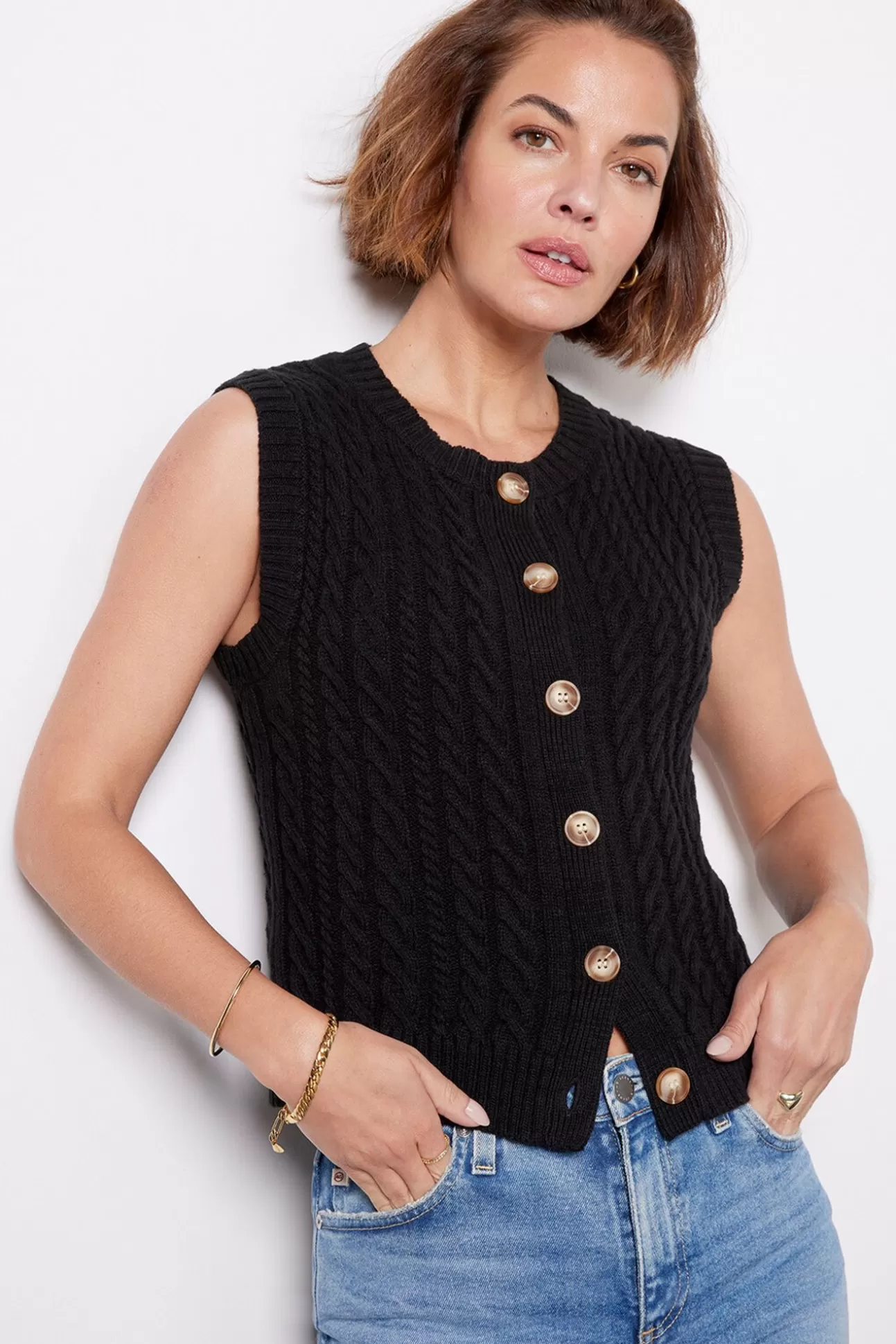 Davina Cable Vest^EVEREVE Hot