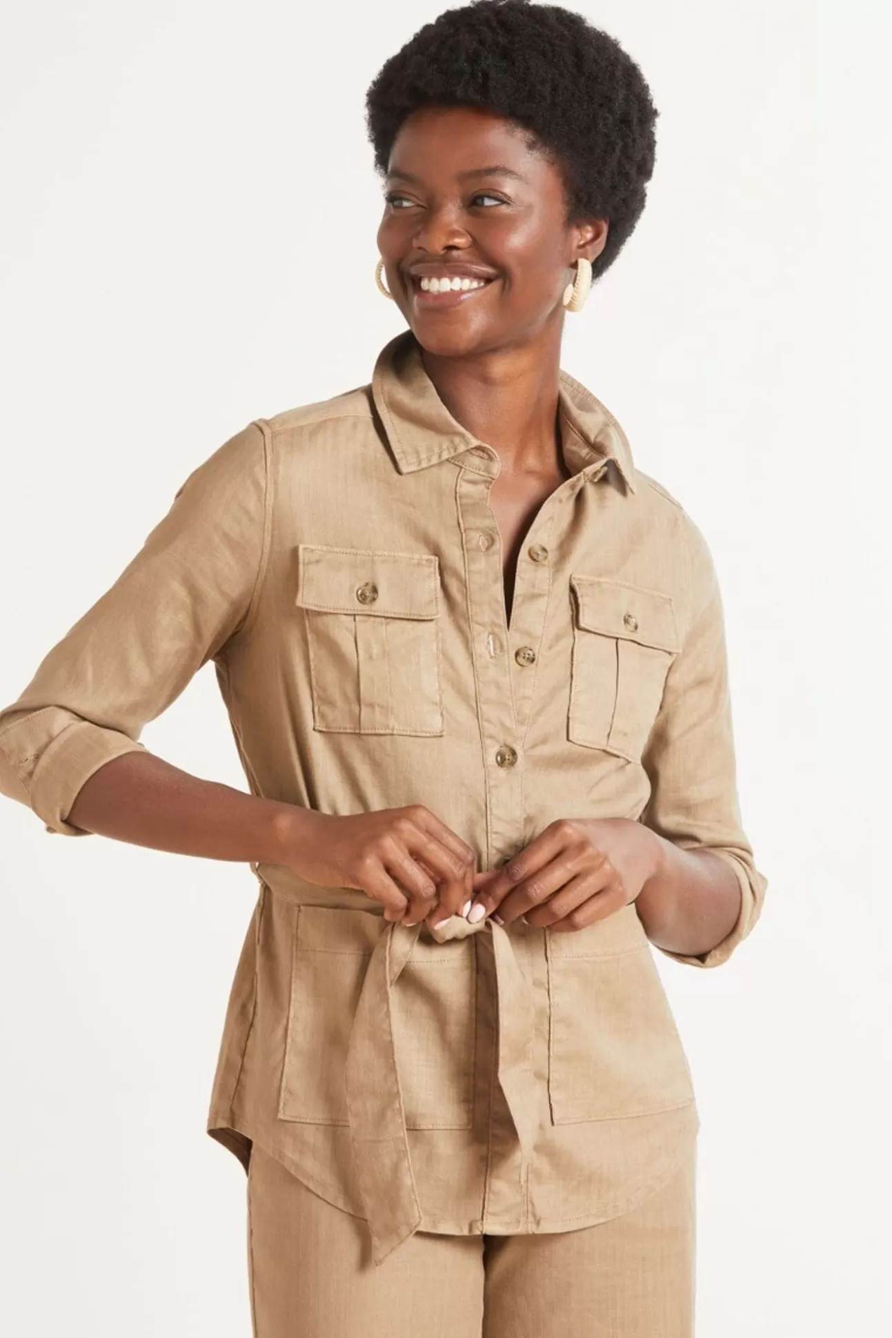 Emme Belted Utility Jacket^LEVEL 99 Cheap