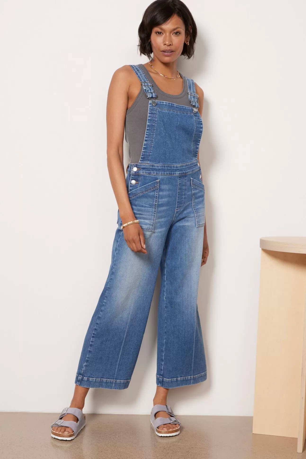 Ever Denim Wide Leg Overall^EVEREVE Best Sale