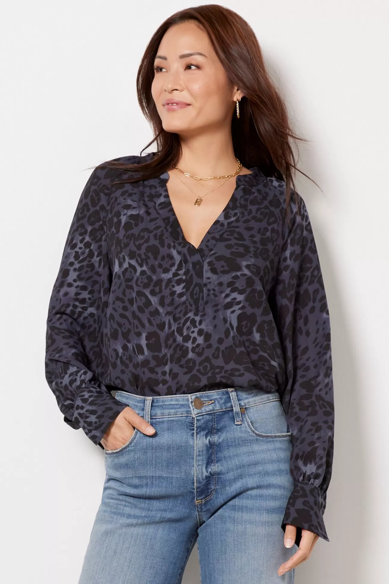 Gabbie Animal Blouse^EVEREVE Clearance