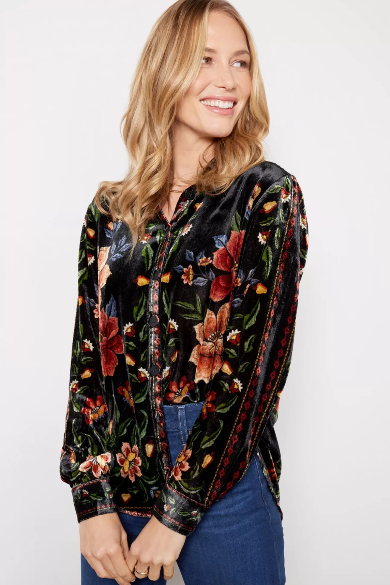 Garden Black Long Sleeve Shirt^FARM RIO Best