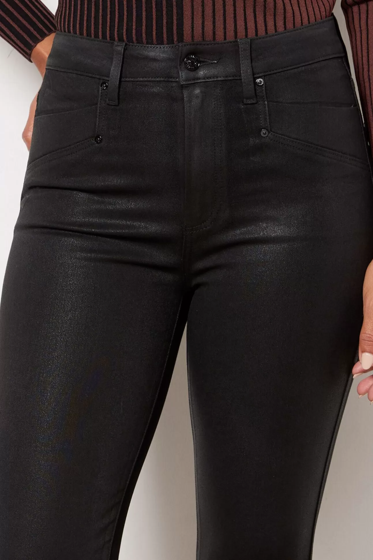 Gemma Coated Pant^PAIGE Fashion