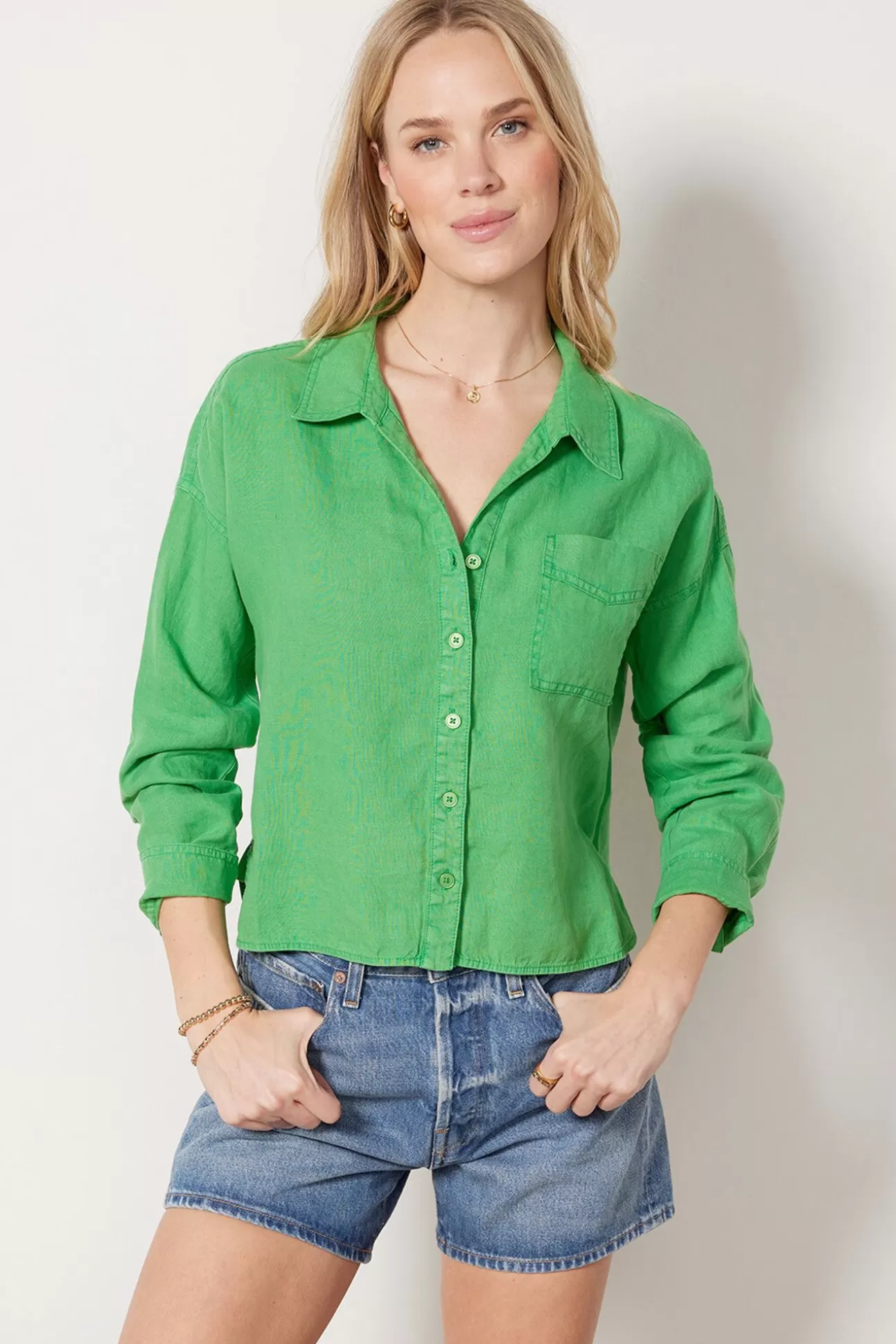 Gracie Crop Shirt^MICHAEL STARS Discount