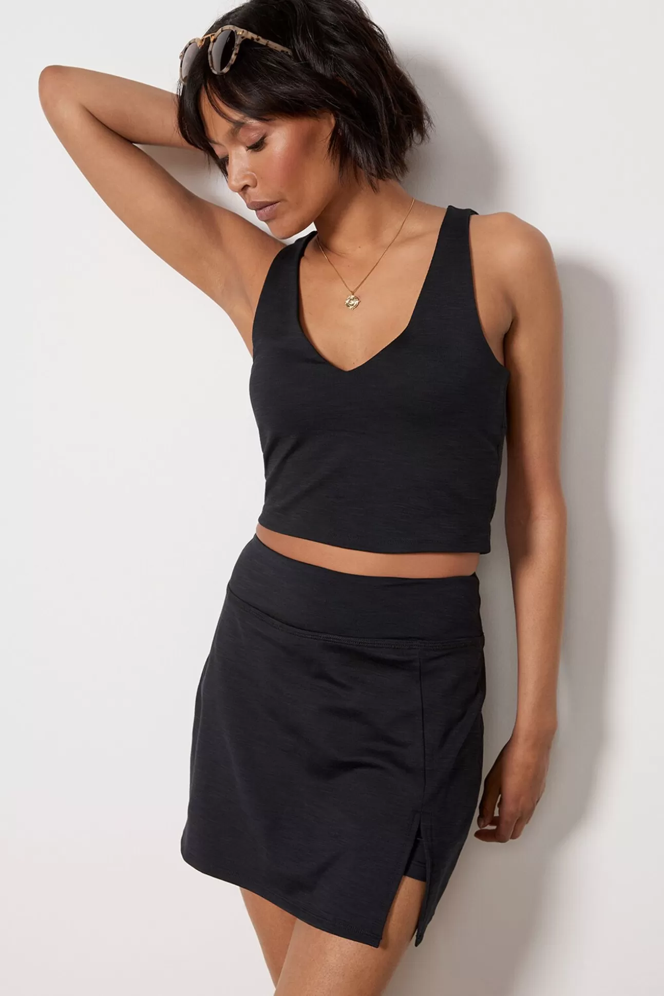 Heather Rib Fresh Cut Cropped Tank^BEYOND YOGA Shop