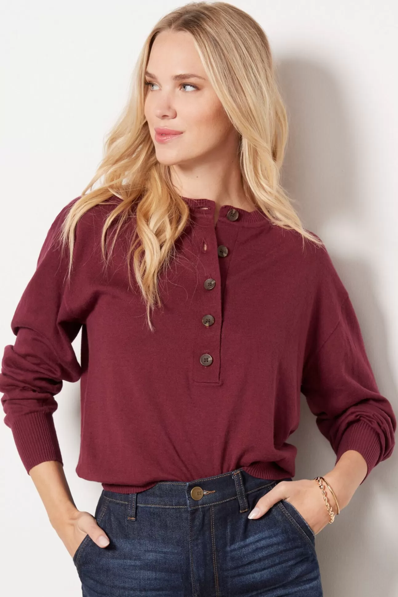 Henley Pullover^GOOD AMERICAN Cheap