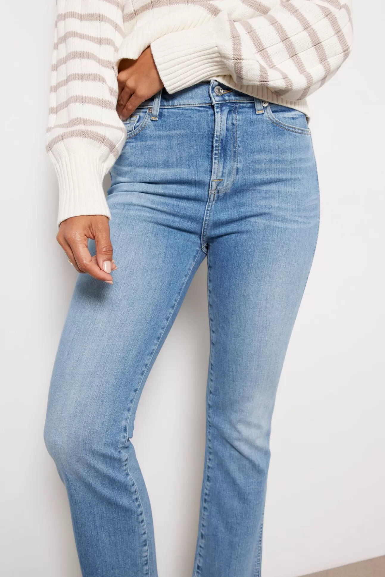 High Waist Slim Kick^7 FOR ALL MANKIND Best Sale