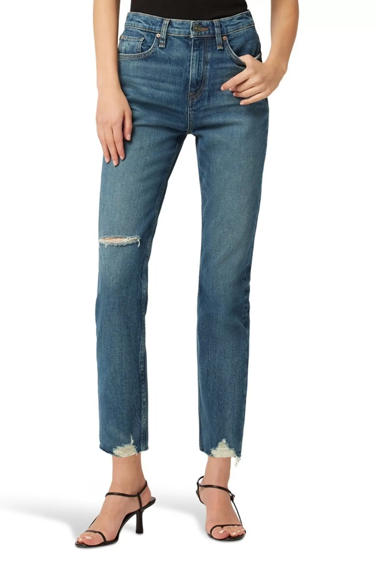 Holly High Rise Straight Crop Jean^HUDSON Discount