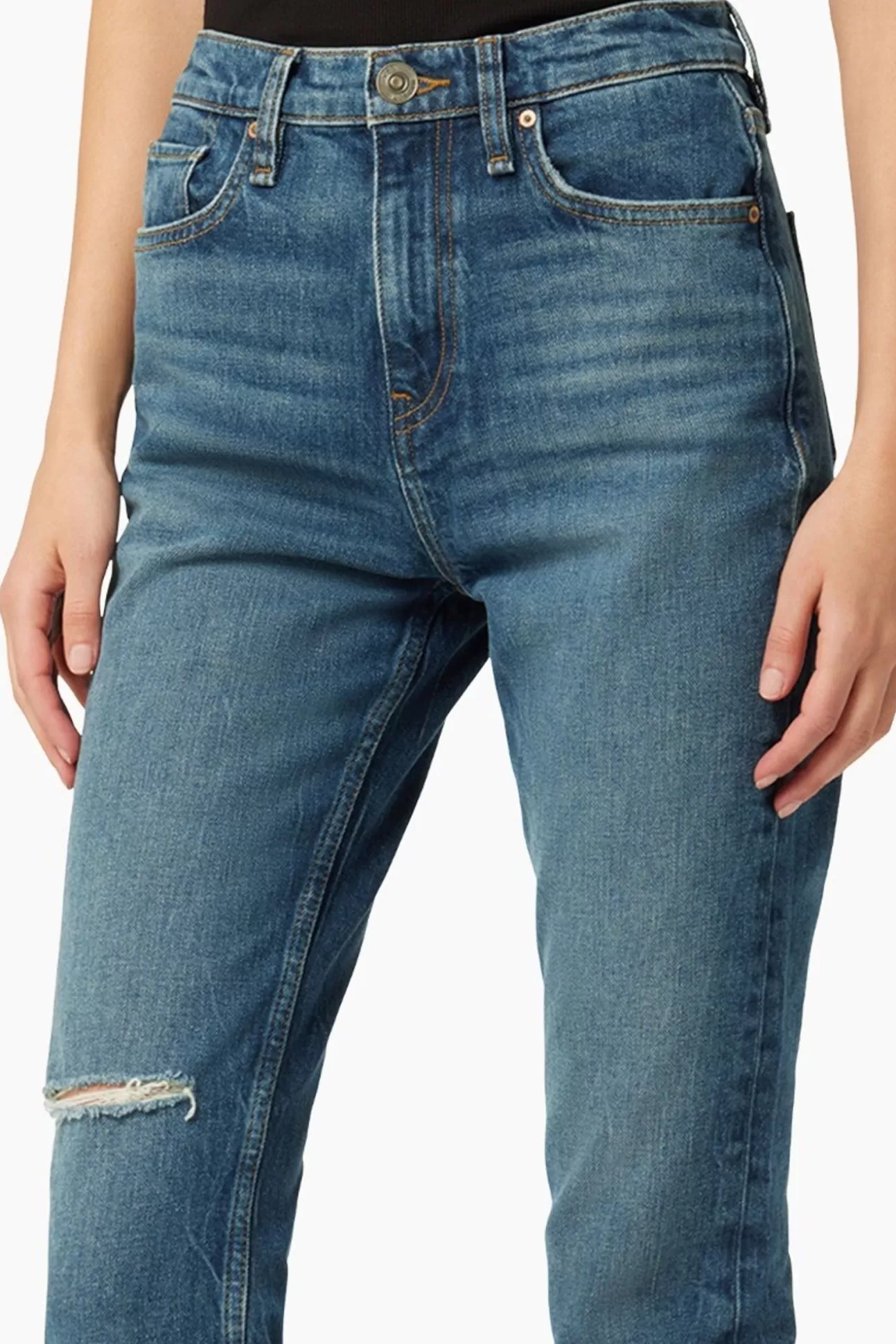 Holly High Rise Straight Crop Jean^HUDSON Discount