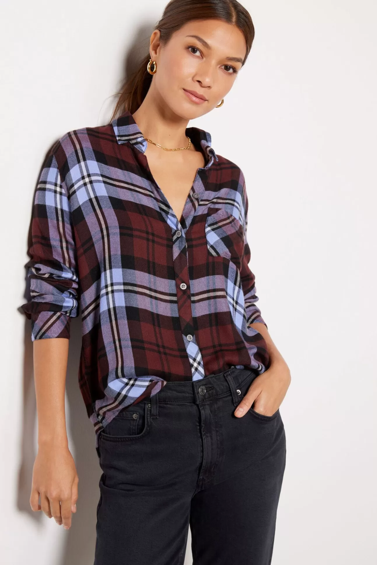 Hunter Mulberry Button Down^RAILS Cheap