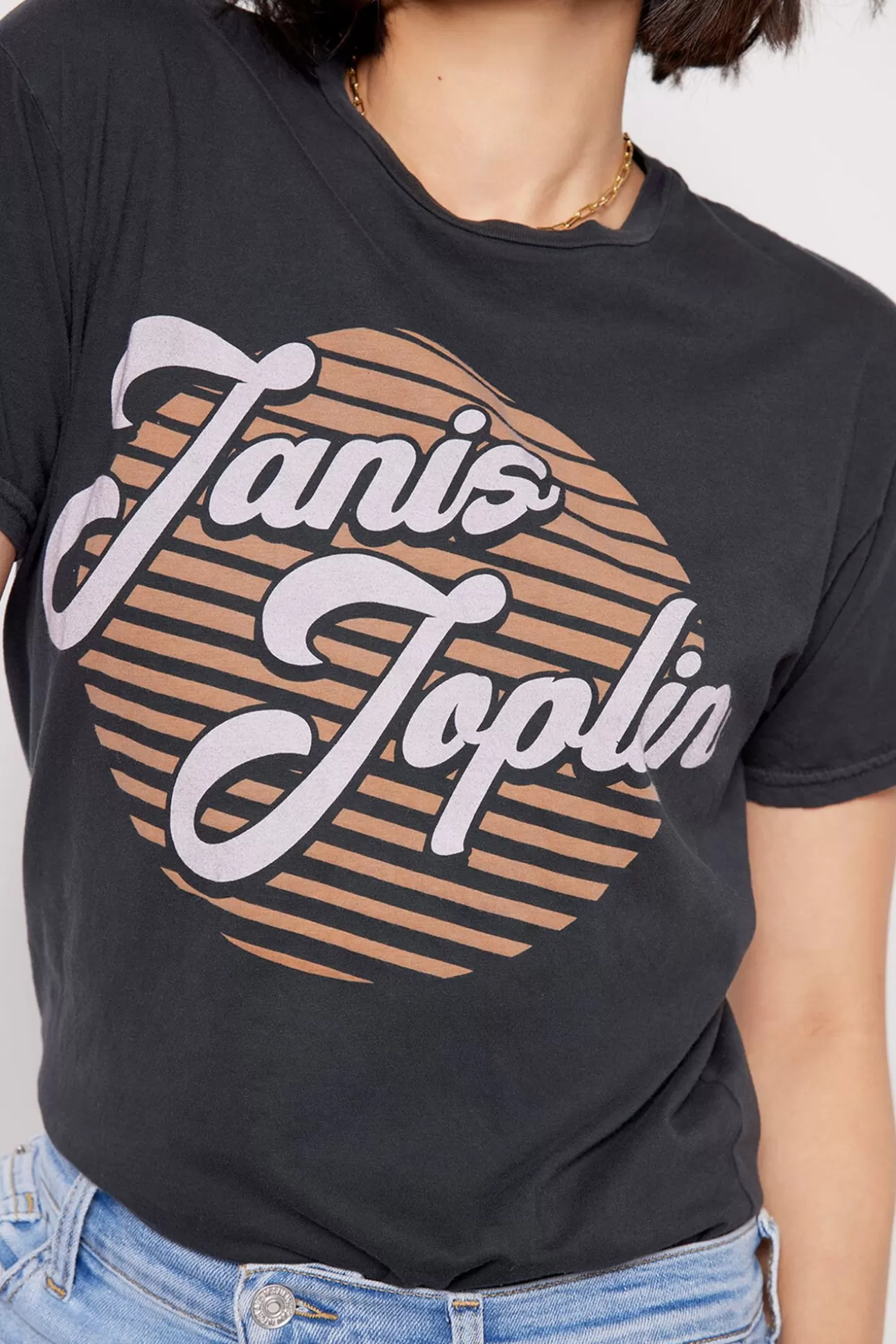 Janis Joplin Tee^RETRO BRAND BLACK LABEL Hot