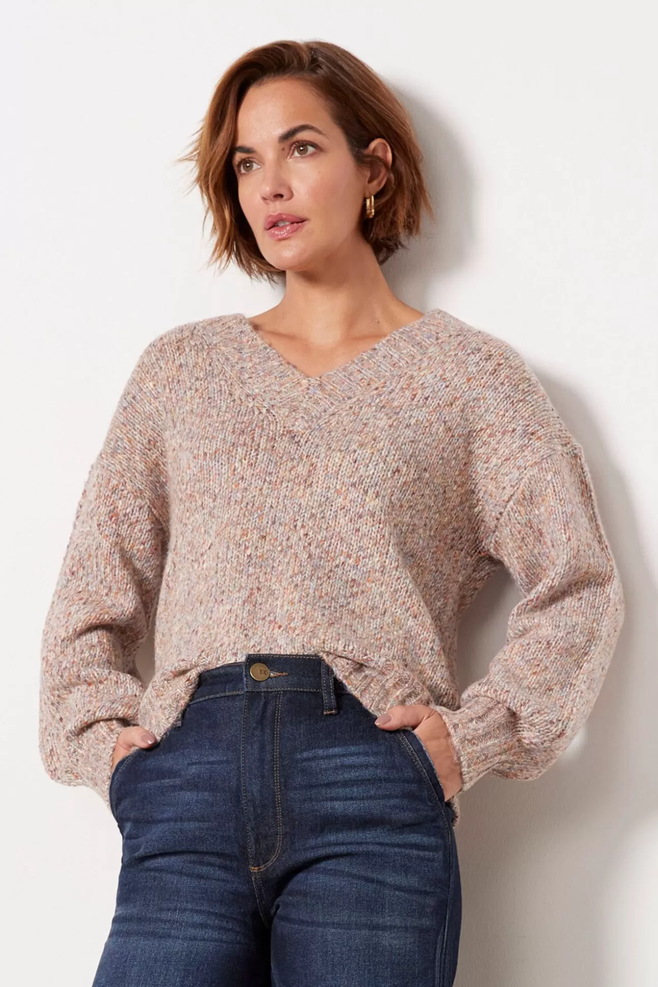 Jill Marl Vneck Pullover^FRENCH CONNECTION Online