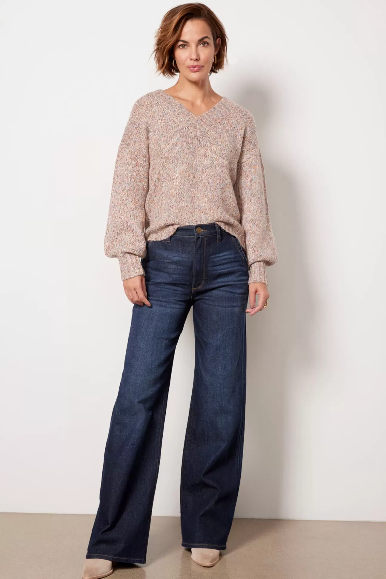 Jill Marl Vneck Pullover^FRENCH CONNECTION Online