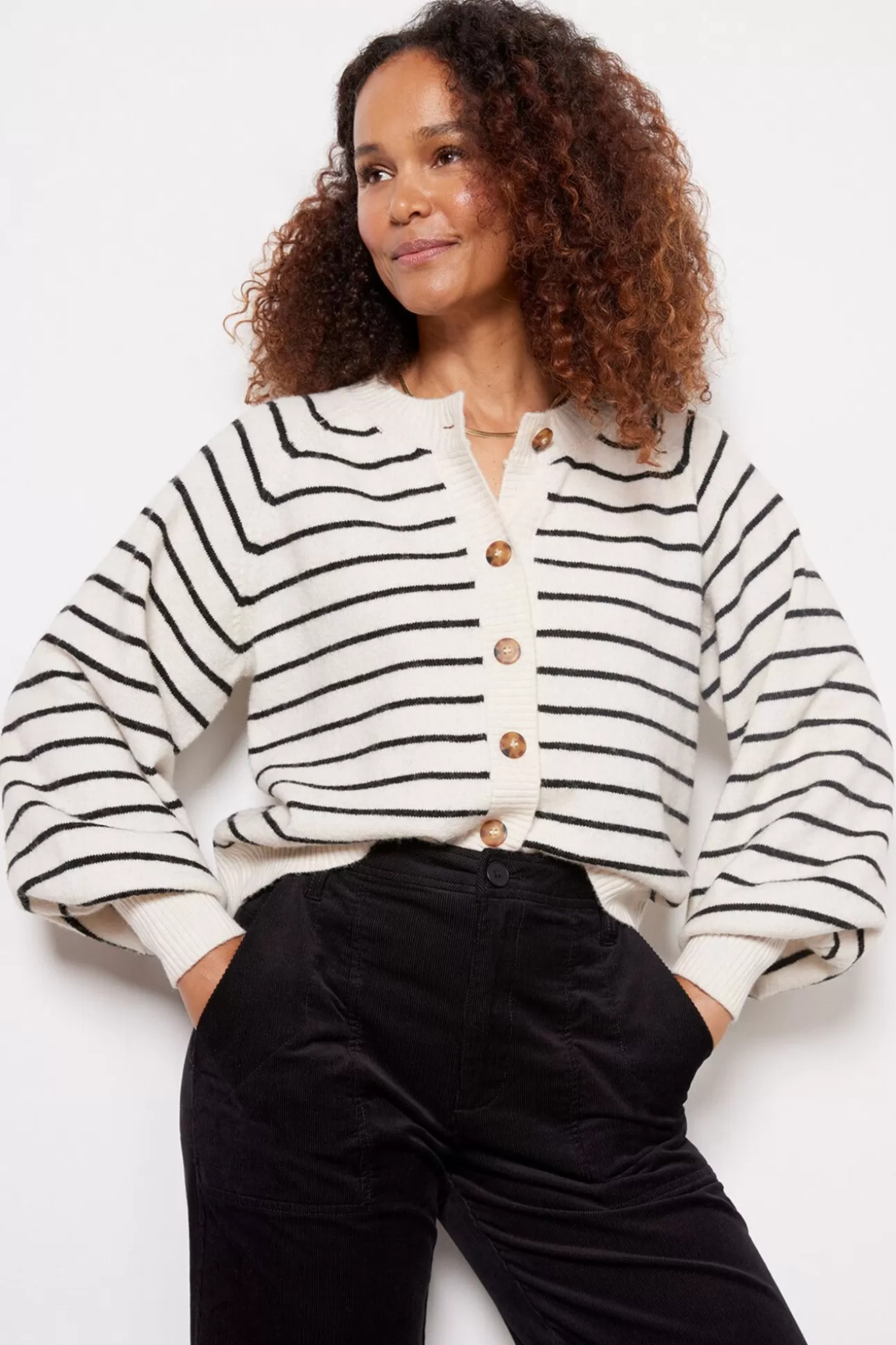 Kezia Stripe Cardigan^FRENCH CONNECTION Store