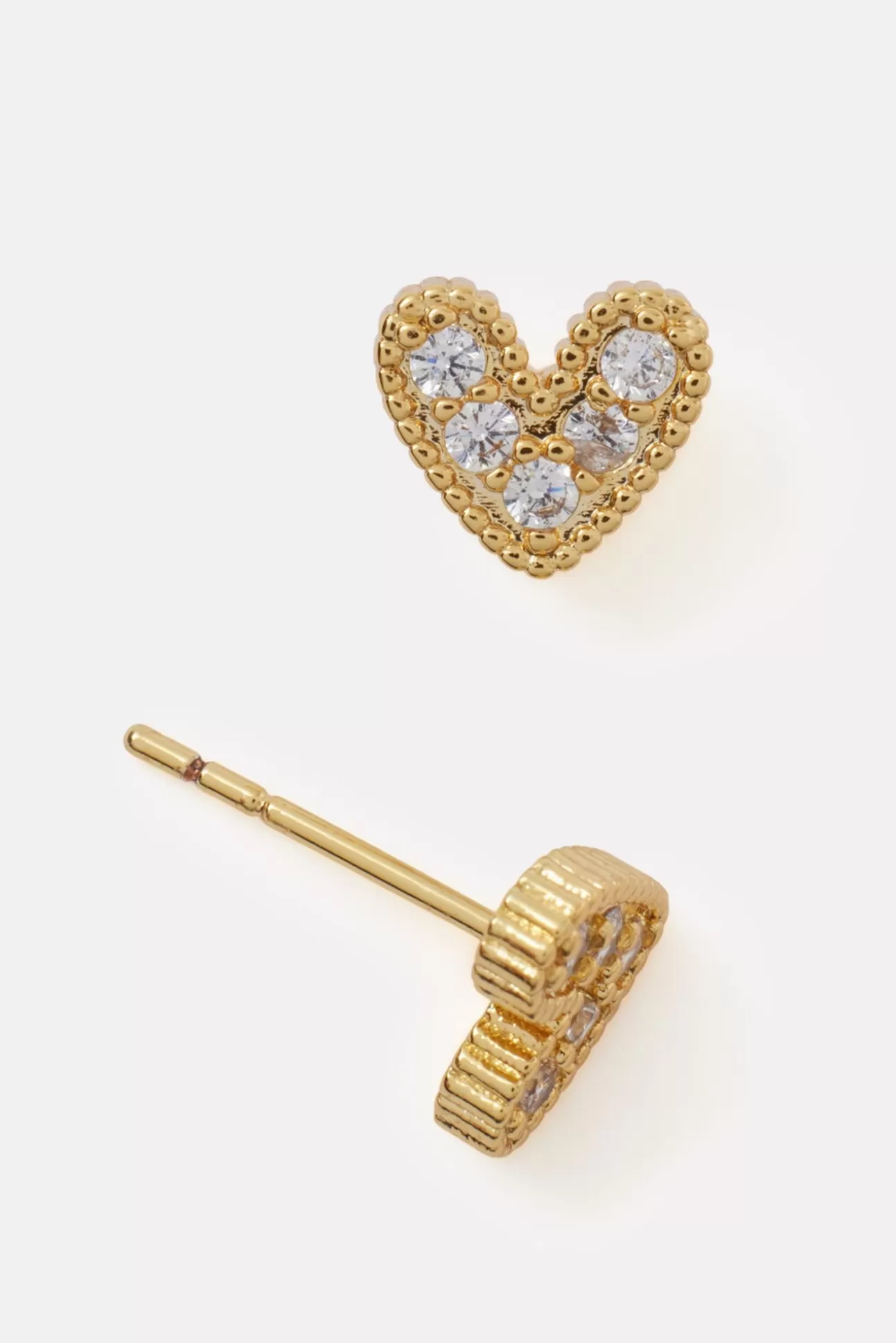 Lily Pave Heart Studs^EVEREVE Cheap