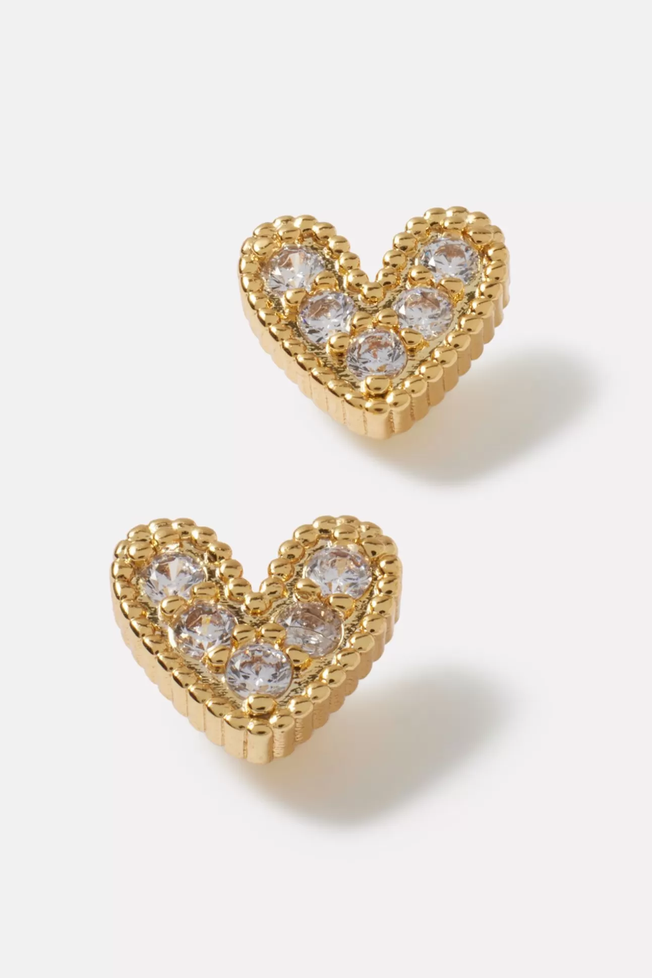 Lily Pave Heart Studs^EVEREVE Cheap