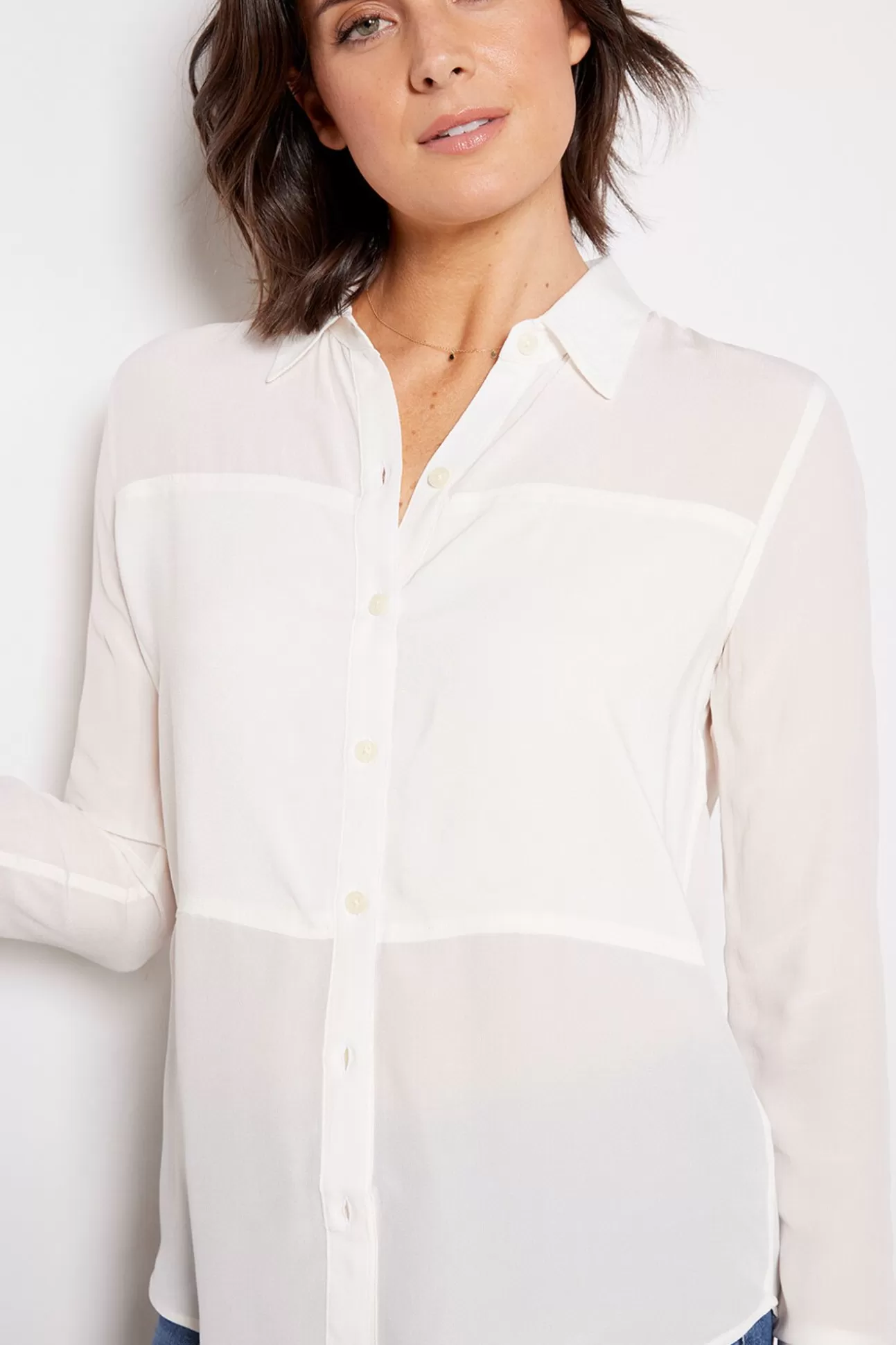 Low Maintenance Silk Button Down^SPANX Hot