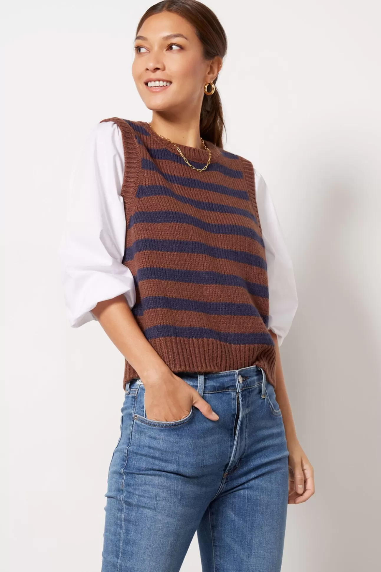 Mandy Stripe Two-Fer^EVEREVE Store