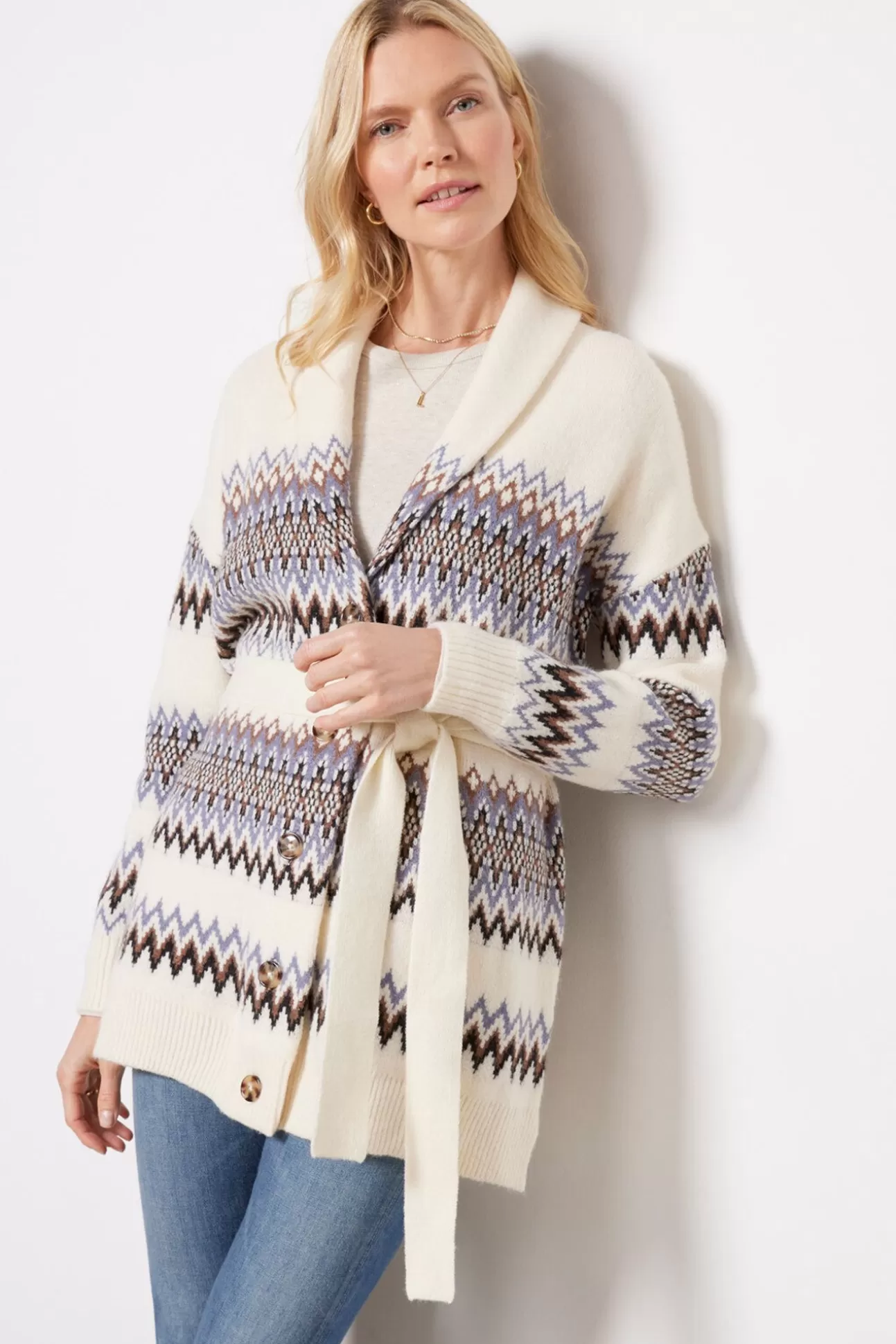 Mari Fair Isle Cardigan^EVEREVE Clearance