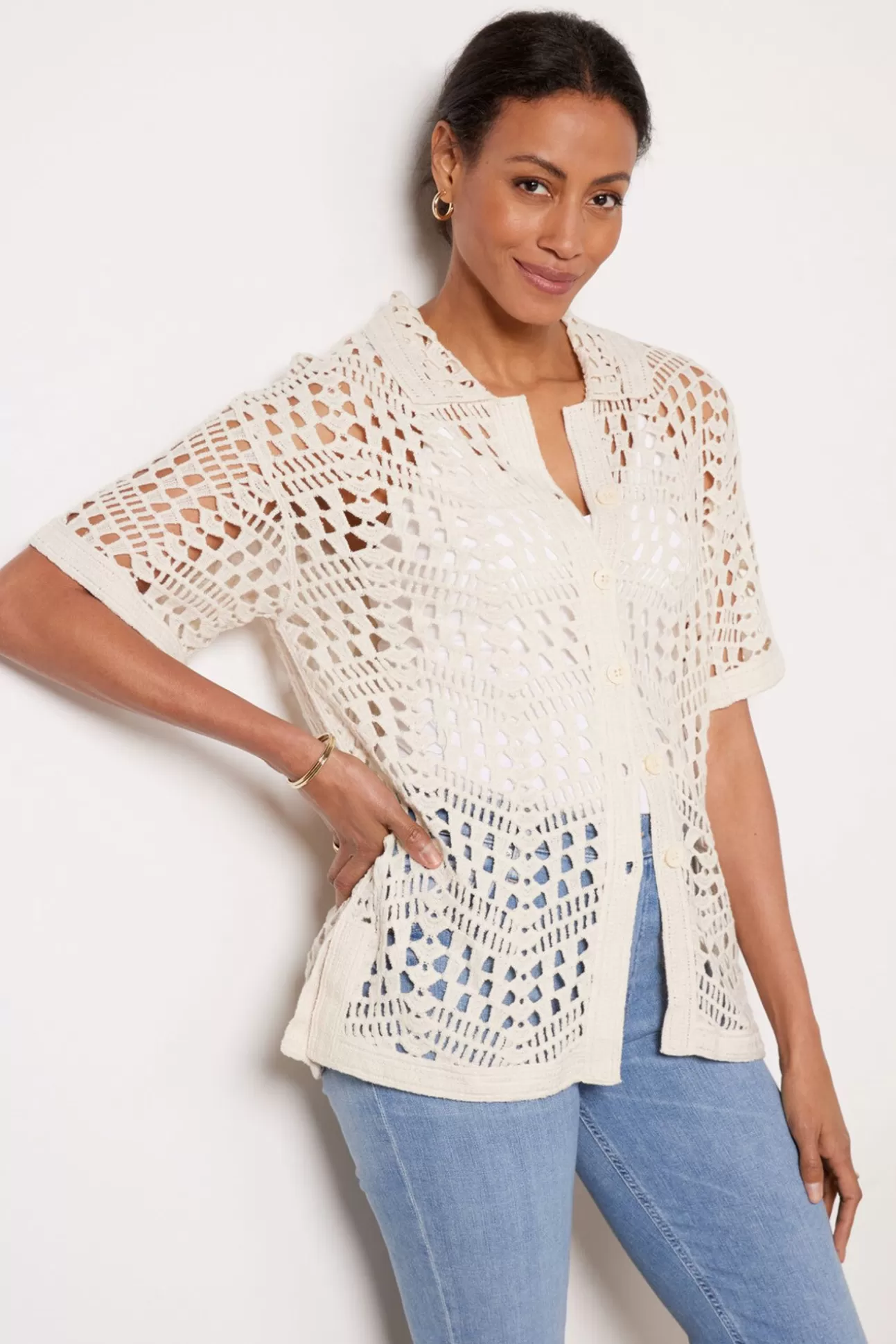 Molly Crochet Cardigan^EVEREVE Cheap