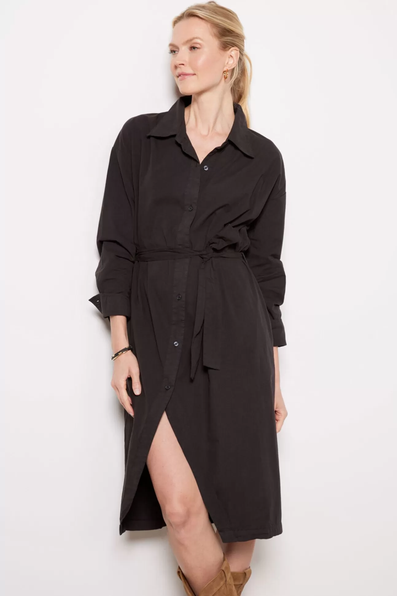 Poplin Shirt Dress^MONROW Store