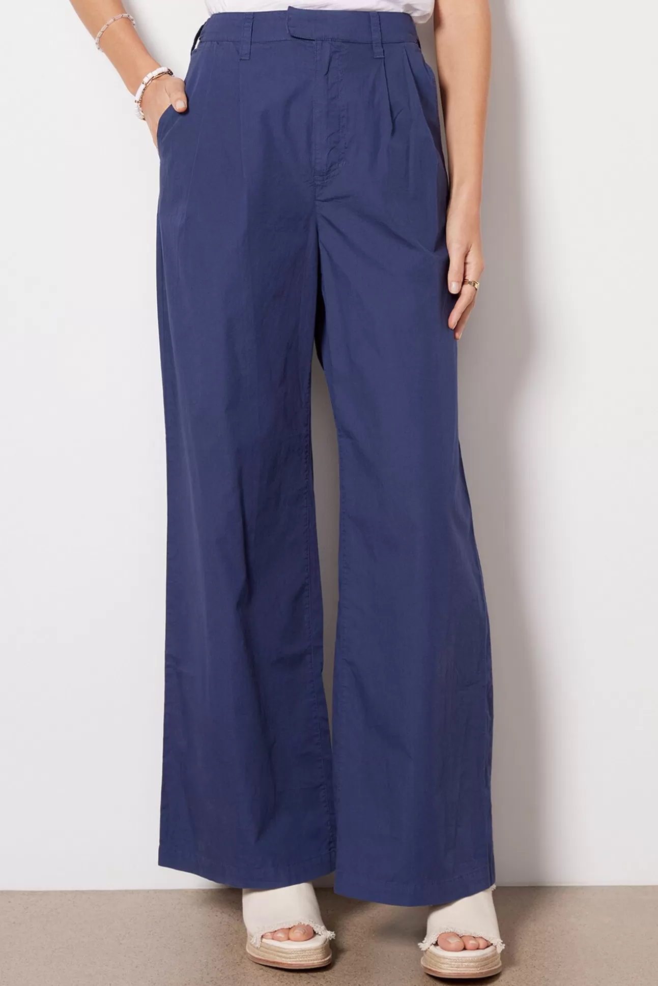 Poplin Wide Leg Trouser^MONROW Fashion