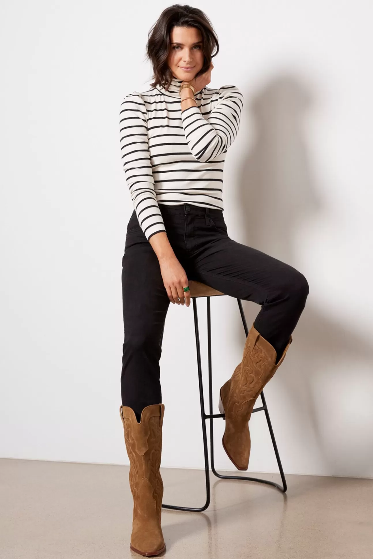 Quincy Stripe Rib Top^EVEREVE Cheap