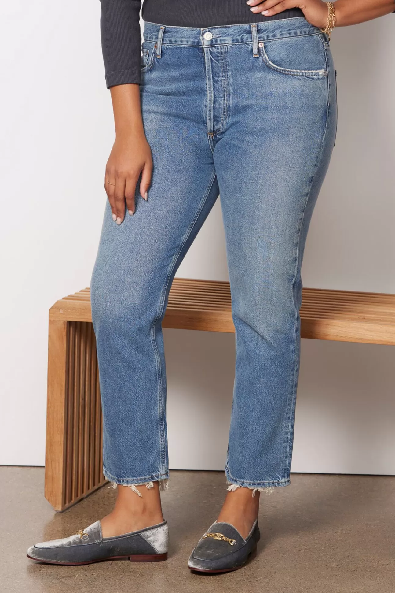 Riley High Rise Straight Crop Jean^AGOLDE Sale