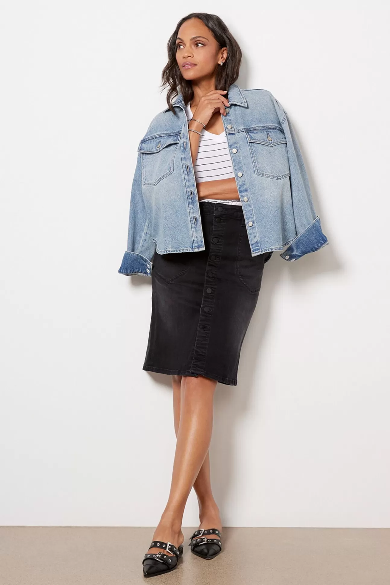 Rose Denim Skirt^KUT FROM THE KLOTH Store