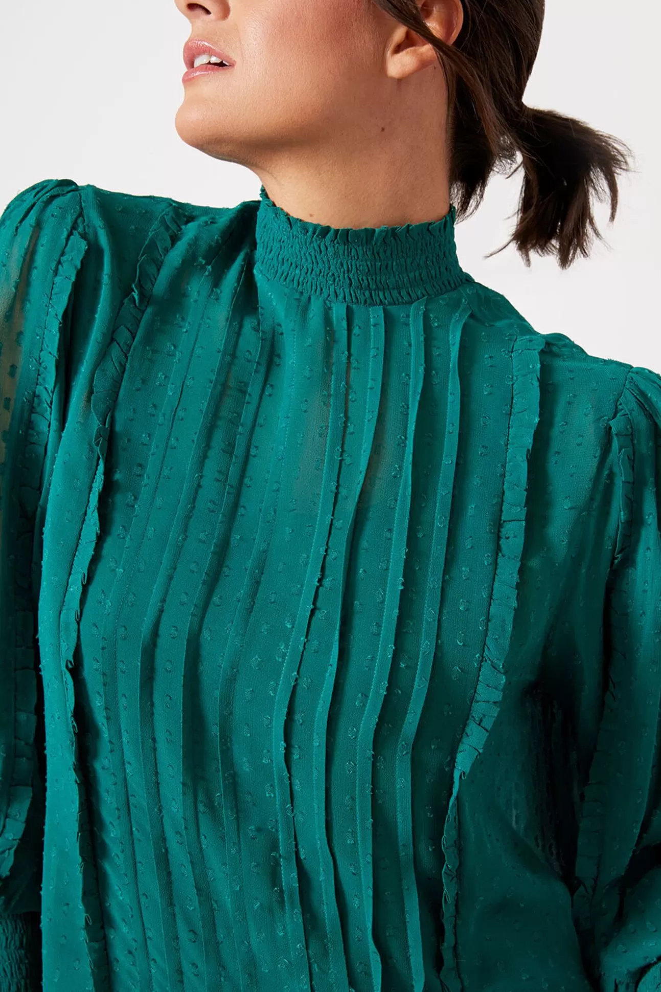 Ruffled Long Sleeve Blouse^FARM RIO Best Sale