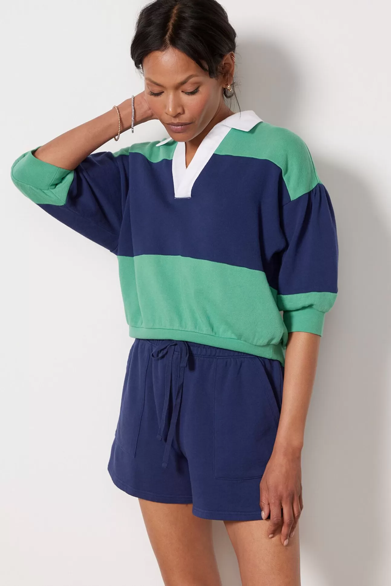 Rugby Short Sleeve Sweatshirt^Z SUPPLY Fashion