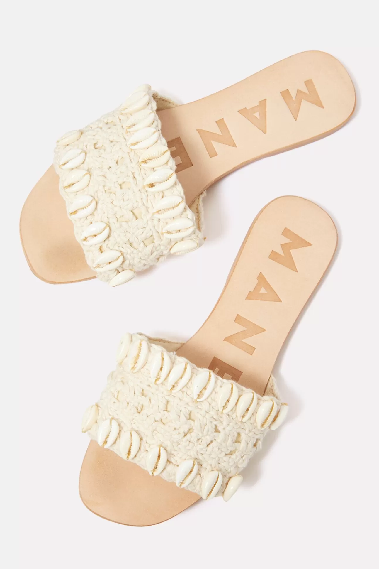 Shell Slide Sandal^MANEBI Fashion