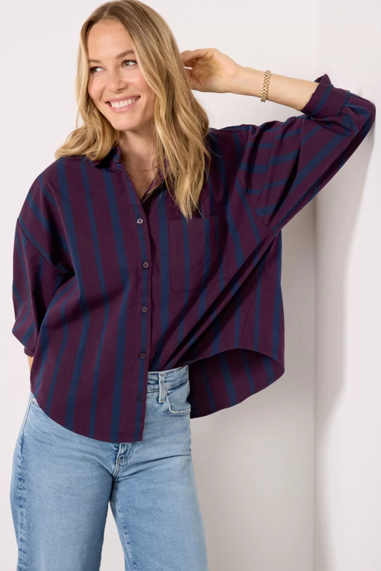 Sloane Oversized Button Down^PISTOLA Cheap