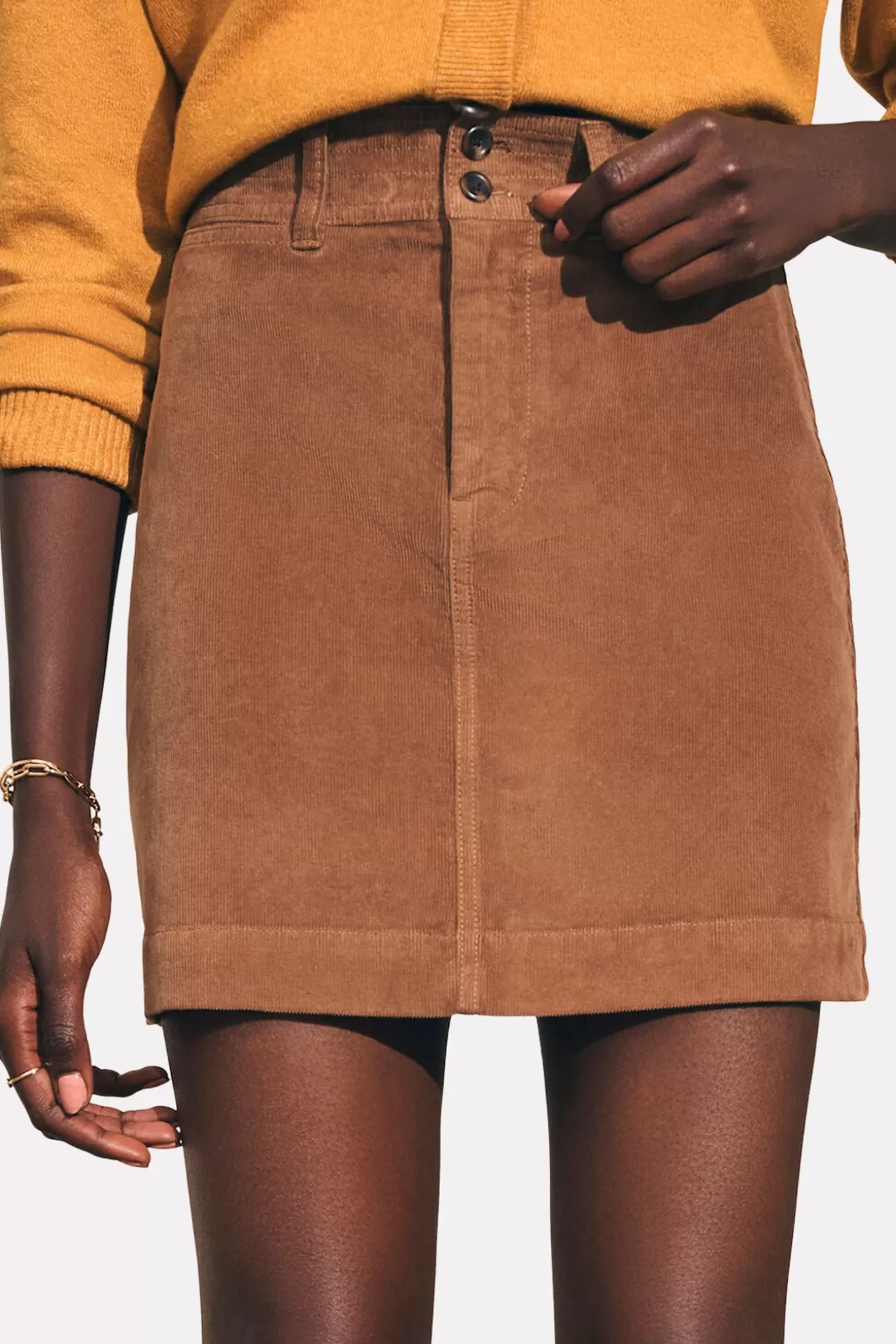 Stretch Cord Mini Skirt^FAHERTY Cheap