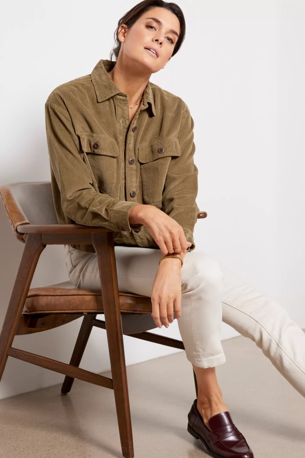 Stretch Cord Overshirt^FAHERTY Discount