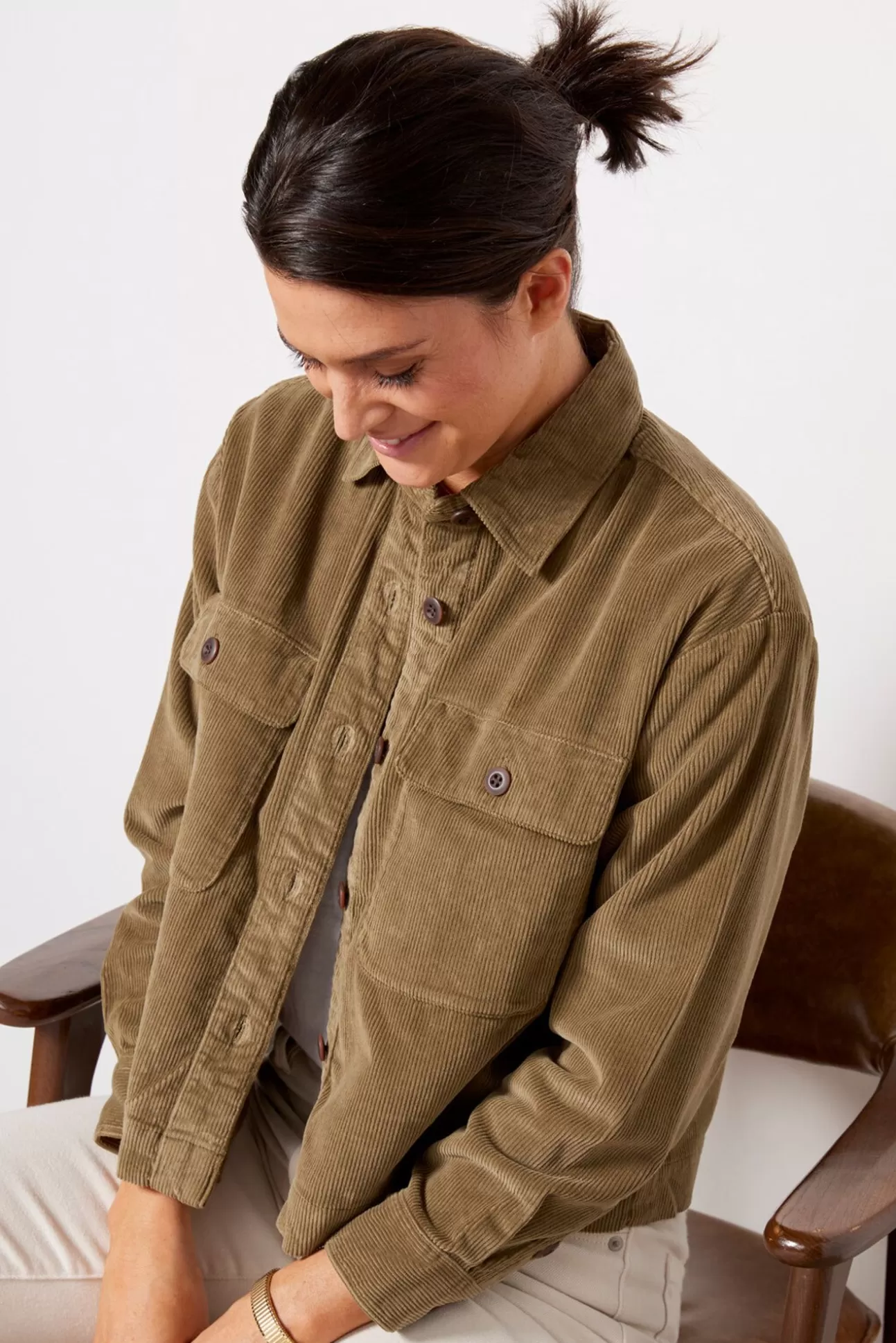 Stretch Cord Overshirt^FAHERTY Discount