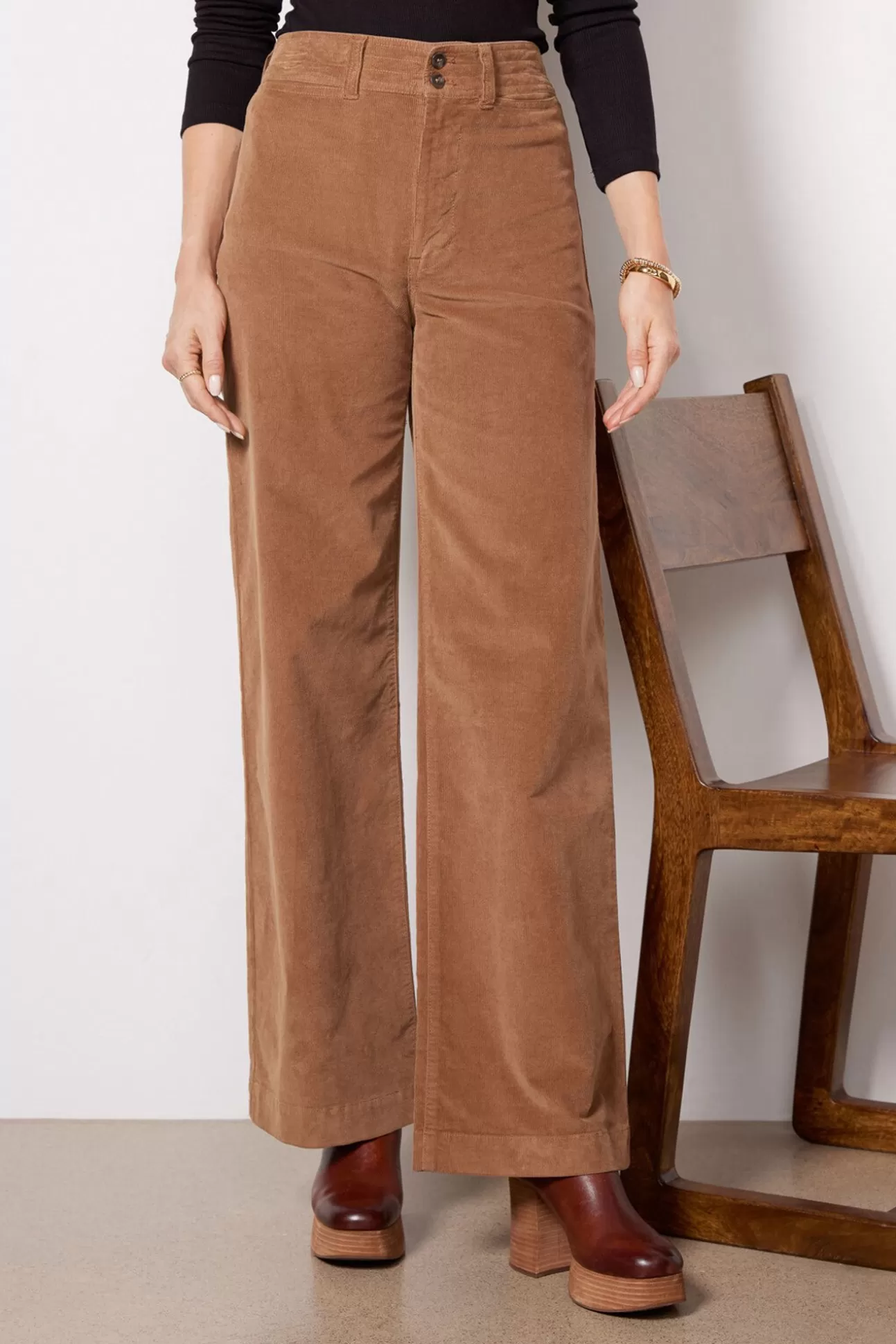 Stretch Cord Wide Leg Pant^FAHERTY Fashion