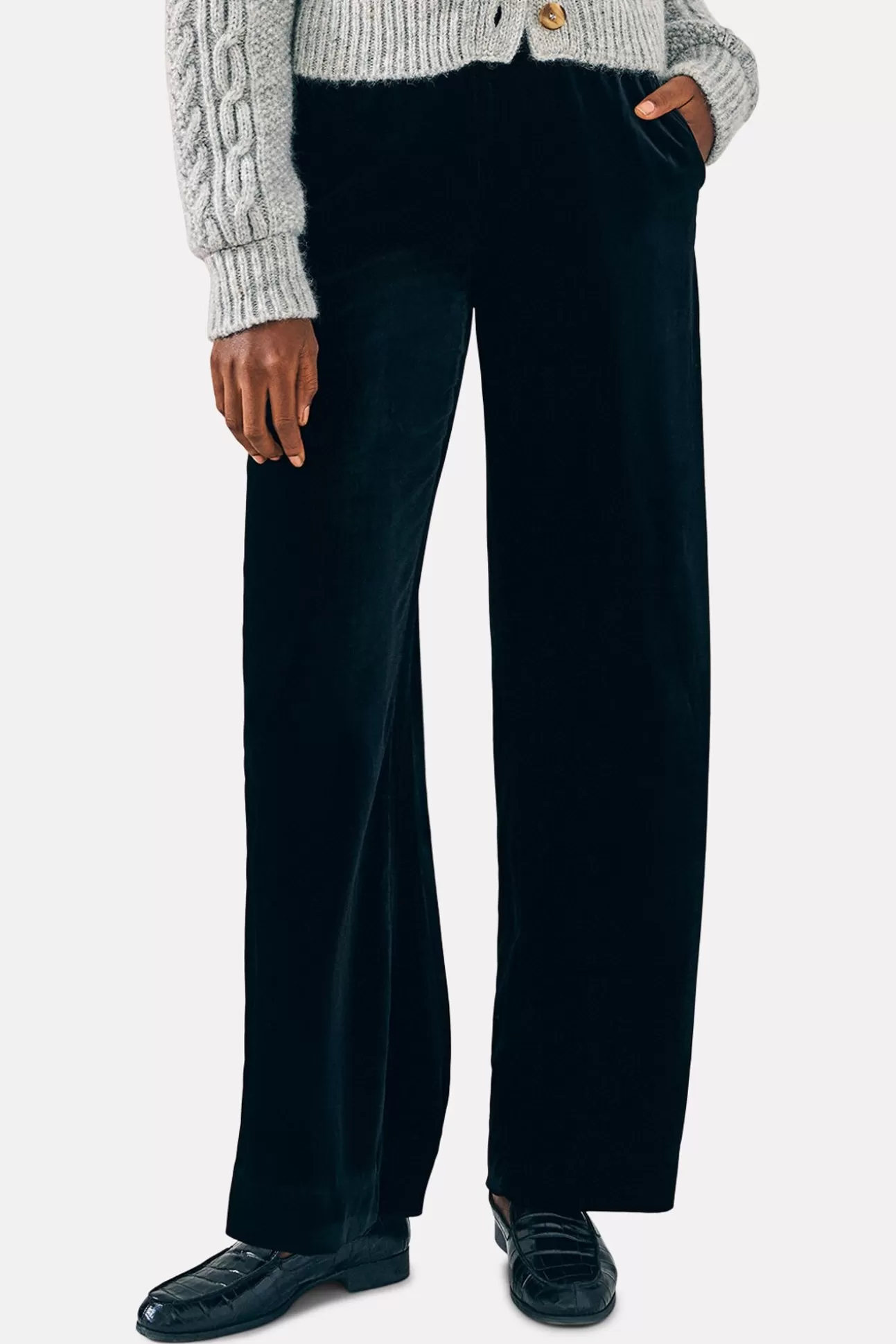 Stretch Silk Velvet Genevieve Pant^FAHERTY Discount