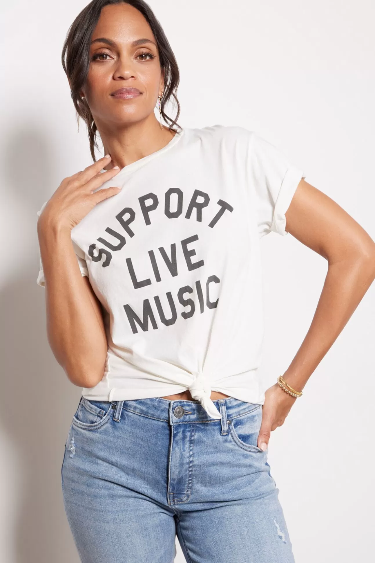 Support Live Music Tee^RETRO BRAND BLACK LABEL Flash Sale